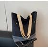 Transfronterizo Primavera 2025 Nuevo Simple Casual Lona Gran Capacidad Bolso de Cubo Estudiante Bolso de Hombro Cruzado Bolso de Mujer