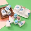 Botella de leche de simulación 3D estéreo accesorios para joyería de resina DIY llavero de pegamento de crema material para casa de muñecas