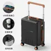 Procesamiento Personalizado y Personalización de Maleta de Viaje Multifuncional con Asa Ancha de 20 pulgadas para Viajes de Negocios con Logo Impreso y Candado de Código de Regalo