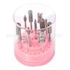 Caixa de Armazenamento para Pontas de Polimento de Unhas, Base de Exibição Jack, Caixa para Pontas de Caneta Lixadeira, 48 Furos para Organizar Pontas de Polimento de Unhas