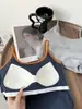 Camisola de Color Bloqueado Cepillado de Otoño Temprano para Mujer, Aspecto Adelgazante, Estilo Simple y Sexy, Top Corto con Copas