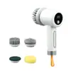 Escova de limpeza elétrica transfronteiriça escova de limpeza multifuncional cozinha banheiro vaso sanitário chão manual artefato de limpeza potente