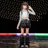Ropa de Hip-Hop para Niñas de Danza Jazz, Atuendo Genial y Elegante para Show de Street Dance Jazz de Niña, Disfraz de Moda para Actuación en Escenario de Grupo de Chicas