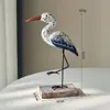 Enfeites Decorativos Mediterrâneos Pássaro Marinho de Madeira Estilo Oceano Mobiliário de Exibição Armário de Frutos do Mar Props e Suprimentos de Cena Temática