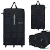 Maleta de mano plegable impermeable 158 para check-in de aviación, maleta de gran capacidad con ruedas, ruedas universales, caja de almacenamiento móvil multiusos.