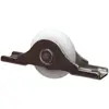 Roda branca de nylon para porta de correr fixa, polia fixa, roda de madeira para porta de correr, polia inferior de armário, armário de ferro de escritório com ranhura, roda com gancho para porta de correr