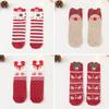 Meias de Natal Meias de cano médio Meias femininas de outono e inverno Meias de algodão quentes e grossas Meias masculinas de bola de Natal Meias de presente de Natal em caixa de inverno