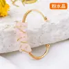 Pulsera de seda de piedra de cristal natural transfronteriza pulsera chapada en oro pulsera de mineral irregular de bobinado pulsera al por mayor