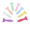 Película a color pala amarilla pequeña raspador duro película para coche raspador triangular herramienta de pegatina para cuenta de mano