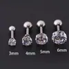 Arete Súper Brillante para Mujer Stud de Zirconia con Cierre de Rosca 2023 Nuevo para Dormir Sin Pinchazos Stud de Cartílago Auricular Joyería Simple de Alto Sentido