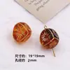 Retro café marrom dourado halo flor de ameixa laço pingente com contas DIY joias feitas à mão acessórios de corrente para celular material
