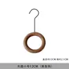 Perchas Circulares de Madera para Tiendas de Ropa, Perchas Redondas de Madera Especializadas para Bufandas, Anillos de Madera sin Pintar para Exhibir Bufandas