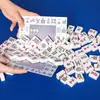 Barajador de cartas de mahjong estilo americano transfronterizo para uso doméstico, barajador de cartas de mahjong colorido operado manualmente, organizador de cartas de mahjong de tamaño grande
