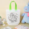 Bolsa de Tote Graffiti de Doble Cara Estándar Tela No Tejida Fiesta Infantil Pintura y Coloreado Guardería Hecho a Mano DIY Bolsa de Tela
