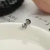 Aretes geométricos de plata neutra, estilo indiferente, para mujer, minimalista, versátil, estilo básico, venta al por mayor de joyería Yiwu, aretes