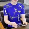 Fábrica al por mayor Nueva camiseta de manga corta de verano para hombre talla grande cuello redondo holgada casual estudiante top estampado ropa base