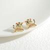 Dulce flash Diamante pequeños aretes de tigre temperamento mayoreo zodiaco Tigre este año estilo chino Festival de Primavera Año Nuevo aretes aretes