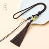 Cuerda corta con borla para asa DIY bolsa coche colgante joyería cuerda colgante pieza para asa talla de madera Wenwan cuerda colgante al por mayor
