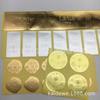 Venta al por mayor de fábrica sellado papel de aluminio pegatina de sellado de papel de aluminio botella de vidrio película de sellado cosmético tamaño personalizable
