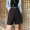 Pantalones Cortos Casuales Blancos de Lino Tencel 70% para Mujer, de Cintura Alta, Transpirables, de Corte A, Pierna Ancha, de Verano, Delgados