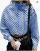 Camisa de Manga Larga con Lunares Nueva Transfronteriza Europea y Americana 2026 para Mujer, Top Casual de Moda Holgado, Artículo Popular de Comercio Exterior