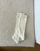 Etiqueta de tela de encaje estilo ballet cubre pies estilo coreano ins simples adelgazantes calcetines holgados JK calcetines para pantorrilla con zapatos pequeños de cuero