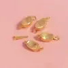 Fecho de Lingote com Banho de Ouro 18K Alta Retenção de Cor Fecho de Ervilha Fecho de Pérola Acessórios DIY Feitos à Mão Fechos para Colar Pulseira Joias Materiais