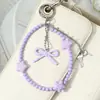 Llavero Colgante para Bolso de Resina Multicolor Dibujos Animados Lindos Hecho a Mano con Cuentas Estrella Corazón Flor Oso Lazo