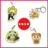 Pingente transparente de personagem de desenho animado dupla face personalidade diy presente criativo epóxi acrílico chaveiro foto