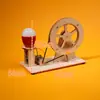 Generador de manivela para experimento científico DIY para estudiantes de primaria, ciencia y tecnología, producción pequeña, invención creativa para niños, paquete de materiales DIY
