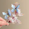 Jardín de Monet Flor Artificial Flor Mariposa Celebridad de Internet Pasador Decorativo Pasador Phalaenopsis Recuerdo Furoshiki