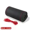 Venta al por mayor del fabricante Cubierta para volante perforada cosida a mano Absorbente de sudor y transpirable Universal para las cuatro estaciones Cubierta para manillar de coche cosida a mano
