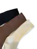 Calcetines de algodón gruesos de punto grueso, estilo japonés de moda, personalizados, semitransparentes, color negro y blanco, café, hasta la mitad de la pantorrilla, calcetines para mujer de celebridad de internet, calcetines de moda para mujer, calcetines de algodón para mujer