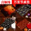 Manteles Individuales de Amazon Transfronterizos para Halloween, Manteles de Mesa, Manteles de Mesa de Lino, Manteles Aislantes, Accesorios de Decoración para la Atmósfera de la Mesa de Comedor, Personalizados