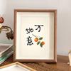 Novo Estilo Chinês Paz e Alegria Moldura de Foto Vazada Suporte de Exibição Pintura Decorativa de Maçã Ornamento de Mesa Presente de Inauguração Venda por Atacado