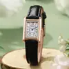 Novo Relógio Quadrado Popular da Moda para Mulheres Relógio Feminino High-End Simples Nicho Estudante Pulseira Relógio de Quartzo Transfronteiriço