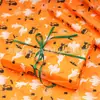 Em Estoque Atacado Papel de Seda para Halloween Papel de Embrulho à Prova de Umidade Padrão Abóbora Fantasma Papel de Forro para Roupas Papel Copiador