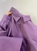 2024 Nova Camisa de Algodão Puro Estilo Japonês Cor Sólida Moda Ins Gola Lapela Manga Longa Top Casual Simples Jaqueta