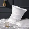 Funda de almohada de seda lavable de color sólido para belleza, funda de almohada individual de seda helada sedosa, imitación de seda de morera, funda para núcleo de almohada de seda