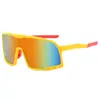 Óculos de Ciclismo Fashion Transfronteiriços Óculos de Sol Espelhados para Esportes ao Ar Livre Armação Grande Unificada Óculos de Sol de Mercúrio Refletivos Coloridos Venda por Atacado