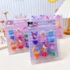 Sello de medalla de estudiante de dibujos animados de Sanrio, lindo sello redondo de acrílico con forma de sello, material de manual de decoración