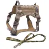 Arnés Táctico de Nailon para Perro para Exteriores con Correa Chaleco Ropa Arnés Militar de Entrenamiento para Perros en Stock