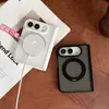 Aplicável à Capa de Celular Mate com Sensação de Pele Duo para iPhone com Suporte Magnético Rotativo Cobertura Total Dobrável Anti-queda Protetora para Apple