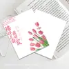 Novo Cartão de Dia das Mães Ins Mensagem Simples Avançada Floricultura Buquê de Flores Confeitaria Presente de Acompanhamento Personalização