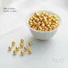 Chapado en Oro de 14K Cuentas Pequeñas Doradas Cuentas Sueltas Accesorios para Pulseras Pulsera de Cuentas Hecha a Mano DIY Materiales para Joyería de Cuentas Plateadas