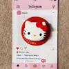 O Novo Avatar de Gatinho Estéreo Xadrez é Adequado para Suporte Magnético Magsafe com Super Forte Aderência e Airbag Retrátil