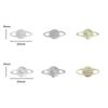 Joias de Nail Art Transfronteiriças Anel Planeta Saturno Globo Brilhante Metal Unhas Usáveis Joias de Unha Acessórios de Nail Art Atacado