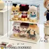 Caixa de Exibição Porta-Chaveiro Dimoo Caixa de Armazenamento Stand de Exibição Caixa Disney Vinil Figura de Acrílico Boneca Armário Transparente à Prova de Poeira