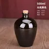 Potes de cerâmica de barro para vinho no atacado 1kg 2kg 3kg 5kg 5kg para uso doméstico, potes selados para armazenamento na adega com tampas de cerâmica e rolhas de madeira
