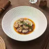 Fábrica Carretera Xuan Ying Plato Cerámico Plato Hondo Grande Plato Ceremonial Vajilla de Hotel Plato Hondo Plato Colorido Hermoso Plato Plato
